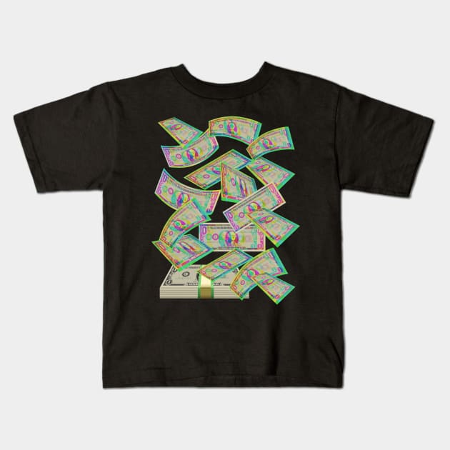 Fiat Currency - American Dollar Kids T-Shirt by RedSparkle 